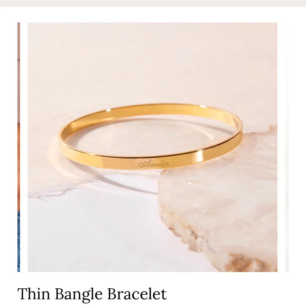Brand New Brook York Bangle Bracelet W Sisters Engraving 75$